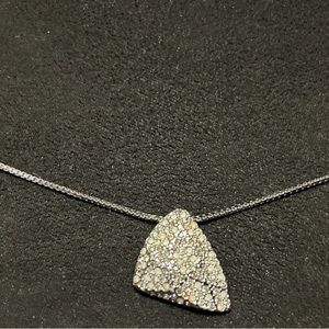 SWAROVSKI Crystals Necklace/Pedant Pave Jewelry Necklace Triangle